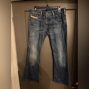 Diesel Men's Faded Blue Bootcut Jeans 100% Cotton size 30